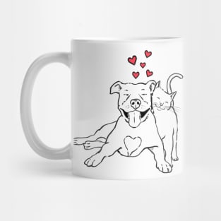 Pitties and Kitties Mug